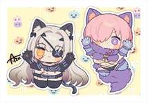 【FGO】ミニなメリュジーヌ＆マシュ！！　ハロウィンの二人可愛いです！！のサムネイル画像