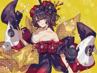 【FGO】ちょこ庵さんの北斎ちゃんイラスト！！　少しはだけてるの最高です///////のサムネイル画像