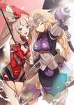 【FGO】レースクイーン風衣装のマリー＆ジャンヌ！！　フランス百合最高＾～のサムネイル画像