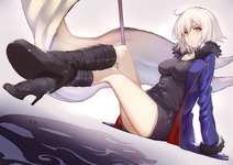 【FGO】新宿衣装の邪ンヌイラスト！！　黒ブーツ最高！のサムネイル画像