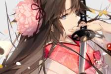 【FGO】着物式さんイラスト！！　日本刀が似合いますね////////のサムネイル画像