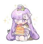 【FGO】パンケーキとプロテアちゃんイラスト！！　大きなパンケーキですね！！のサムネイル画像