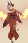 【FGO】礼装の着物ver.の巴さんイラスト！！　巴さん可愛すぎなんだよなぁ！のサムネイル画像