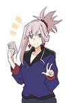 【FGO】スマホ片手にピースする武蔵ちゃん！！　可愛い！のサムネイル画像