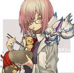 【FGO】年越しそばを食べるマシュ後輩！！　守りたいこの笑顔！！のサムネイル画像