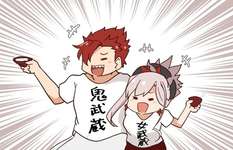 【FGO】鬼武蔵＆武蔵ちゃん！！　楽しそうで草のサムネイル画像