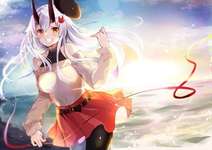 【FGO】冬に巴さんと海デート！！　黒スト最高です/////のサムネイル画像