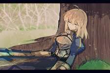 【FGO】最期のアルトリアさんイラスト！！　「――見ているのですか、アーサー王。 　夢の、続きを――」のサムネイル画像