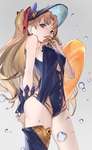 【FGO】水着のエレちゃんイラスト！！　ハイレグたまらん/////のサムネイル画像