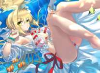 【FGO】水中に佇む水着ネロちゃま！！　美しいです//////のサムネイル画像
