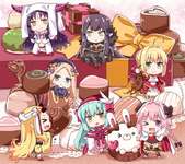 【FGO】りおしさんのミニサーヴァント達とチョコレート！！　どれから食べるか迷ってしまうな....のサムネイル画像