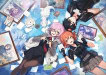 【FGO】写真に囲まれたマシュ＆ぐだーず！！　思い出いっぱいですねのサムネイル画像