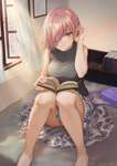 【FGO】ベットの上で読書をするマシュ！！　大人っぽいマシュもすこ！のサムネイル画像