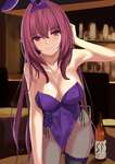 【FGO】バニーガールなスカサハ師匠イラスト！！　師匠の網タイツ最強すぎる//////のサムネイル画像