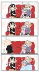 【FGO】長女＆三女に毛布を掛けてあげる次女邪ンヌ！！　あぁ＾～尊すぎる＾～のサムネイル画像