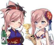 【FGO】剣武蔵ちゃんと水着武蔵ちゃん！　聖杯で何するつもりなんですかねぇｗのサムネイル画像