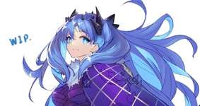 【FGO】完全体Sイシュタルイラスト！！　青髪、すこだ！！のサムネイル画像