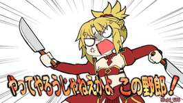 【FGO】包丁二刀流のモーさんｗｗｗ　「やってやろうじゃねえかよ　この野郎！」のサムネイル画像