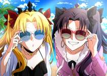 【FGO】サングラスをかけたエレシュキガル＆イシュタル！！　めっちゃ満喫してるｗのサムネイル画像