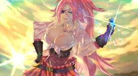 【FGO】ポセイドンコアを手に持ったドレイクイラスト！！　さすがは大海賊です！！のサムネイル画像