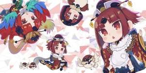 【FGO】ちびXXちゃんとちび紅閻魔ちゃん！！　どっちも可愛すぎなんだよなぁ！！のサムネイル画像