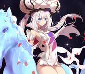 【FGO】マリー王妃イラスト！！　ガラスの白馬が美しいですね！のサムネイル画像