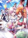 【FGO】女性サーヴァント＆ぐだ子でパーティー！！　楽しそうだなぁのサムネイル画像