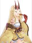 【FGO】みたらし団子を食べる茨木ちゃん！！　「やらぬぞ！」のサムネイル画像