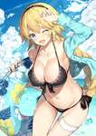 【FGO】水着のジャンヌお姉ちゃんイラスト！！　スタイル最強なんだよなぁ！のサムネイル画像