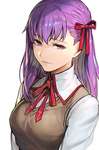 【FGO】制服の桜イラスト！！　儚げな表情が...のサムネイル画像