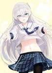 【FGO】JK制服のアナスタシア皇女！！　腹チラ＆黒タイツたまらん/////////のサムネイル画像