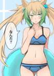 【FGO】水着のアタランテ姐さん！！　ツインテール、最高です//////のサムネイル画像