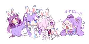 【FGO】フォウ君カチューシャをつける紫サーヴァント達！！　「イヤじゃ～！！」のサムネイル画像