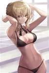 【FGO】黒ビキニ姿の黒王イラスト！！　美しいです//////のサムネイル画像