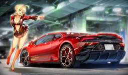 【FGO】ネロちゃまと赤いスポーツカー！！　スポーツカー似合いすぎなんだよなぁ！！のサムネイル画像