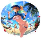 【FGO】夏を満喫するXXちゃんイラスト！！　素晴らしいボディです//////のサムネイル画像