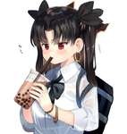 【FGO】集中してタピオカを飲むイシュタルさん！！　可愛いｗのサムネイル画像