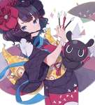 【FGO】筆を咥えた北斎ちゃんイラスト！！　画狂感、いいね！のサムネイル画像