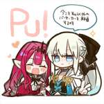 【FGO】ミニモルガン様＆トリ子イラスト！！　PUおめです！！のサムネイル画像