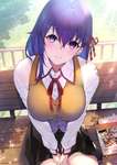 【FGO】上目遣いをしてくる制服姿の桜！！　「・・・先輩？」のサムネイル画像