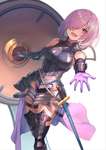 【FGO】鎧姿のマシュ後輩イラスト！！　美しいです/////のサムネイル画像