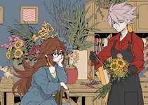 【FGO】花屋カルナさんとジナコ！！　カルナ&ジナコのコンビすこだわぁ＾～のサムネイル画像