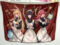 【FGO】ちょこ庵さんワルキューレイラストのブランケット！！　メイドワルキューレ達たまらなすぎる！！のサムネイル画像