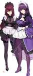【FGO】メイド風衣装のスカサハ師匠＆スカディ様！！　逆に奉仕したい///////のサムネイル画像