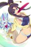 【FGO】牛若とフォウくんとフリスビー！！　楽しそうな牛若丸すこ！のサムネイル画像