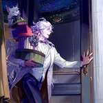 【FGO】正装のマーリンイラスト！！　プレゼントの上に乗ってるフォウ君すこｗのサムネイル画像