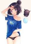 【FGO】Artシャツを着た北斎ちゃんイラスト！！　肩がはだけてるのたまらん///////のサムネイル画像