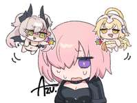 【FGO】これの天使と悪魔をメタンヌとリリスにしてください　Fate/GrandOrderのイラスト紹介3561のサムネイル画像