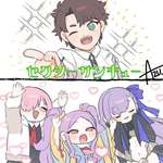 【FGO】あずぐだ君と紫女子でセクシーサンキューパロディお願いします Fate/GrandOrderのイラスト紹介3829のサムネイル画像